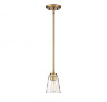 Savoy House Canada 7-1026-1-322 - Calhoun 1-Light Mini-Pendant in Warm Brass