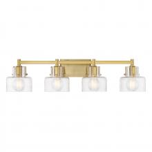 Savoy House Canada 8-1030-4-322 - Dover 4-Light Bathroom Vanity Light in Warm Brass