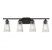 Savoy House Canada 8-1745-4-BK - Chantilly 4-Light Bathroom Vanity Light in Matte Black