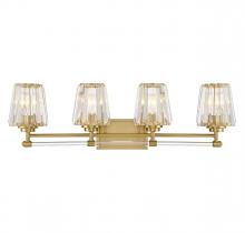 Savoy House Canada 8-6001-4-322 - Garnet 4-Light Bathroom Vanity Light in Warm Brass