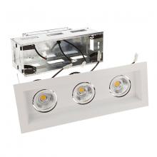 WAC Canada MT-3LD311R-F935-WT - Mini Multiple LED Three Light Remodel Housing with Trim and Light Engine