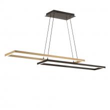 WAC Canada PD-81442-35-BK/AB - Double Entendre Linear Pendant