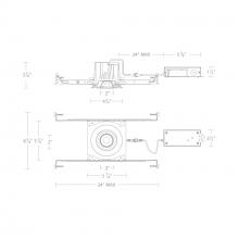 WAC Canada R3BRA-SCS-BK - Ocular 3.0 5CCT Round Adjustable Trim and Remodel Housing with New Construction Frame-In Kit and D