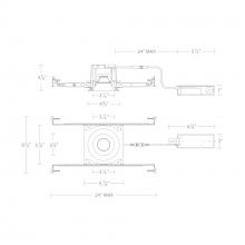 WAC Canada R3BRDN-SWD-BK - Ocular 3.0 Dim-to-Warm Round Downlight Trim and Remodel Housing with New Construction Frame-In Kit