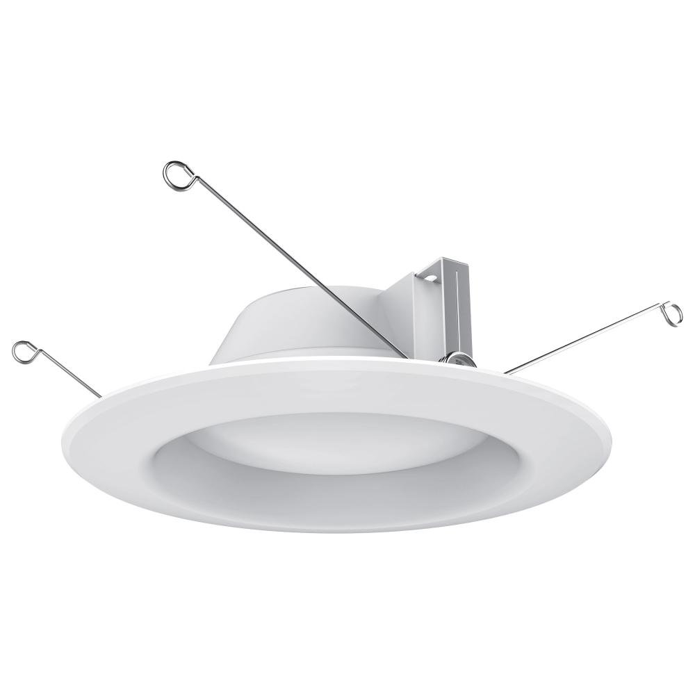 7.2 Watt LED Downlight Retrofit; 5-6 Inches; 3000K; 120 Volt; White Finish