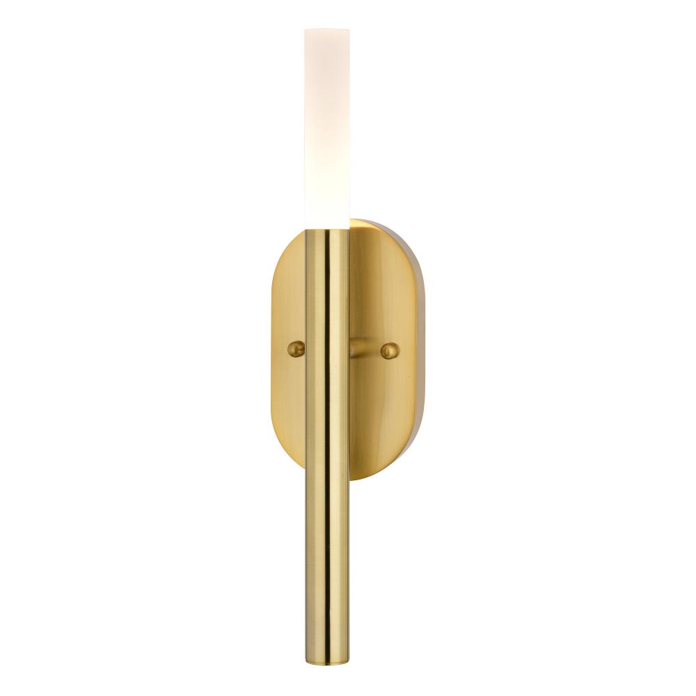 Fulton 1 Light LED Wall Light Satin Brass