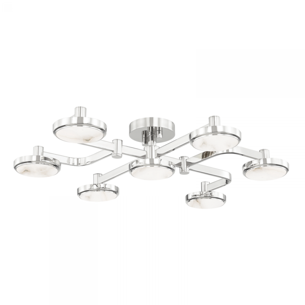 6 LIGHT SEMI FLUSH