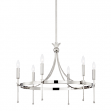 Hudson Valley 4327-PN - 6 LIGHT CHANDELIER