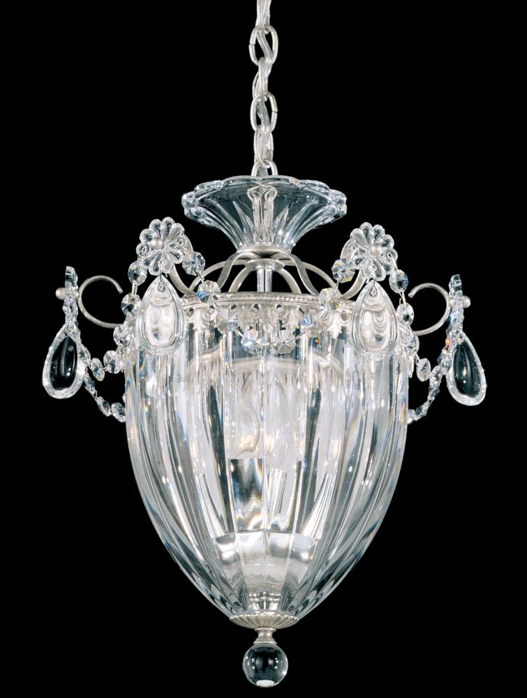 Bagatelle 3 Light 120V Mini Pendant in Antique Silver with Clear Radiance Crystal