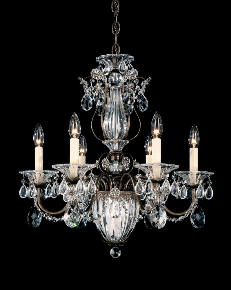 Bagatelle 7 Light 120V Chandelier in Antique Silver with Clear Radiance Crystal