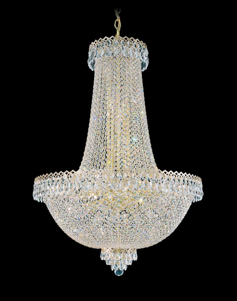 Camelot 31 Light 120V Chandelier in Aurelia with Clear Optic Crystal