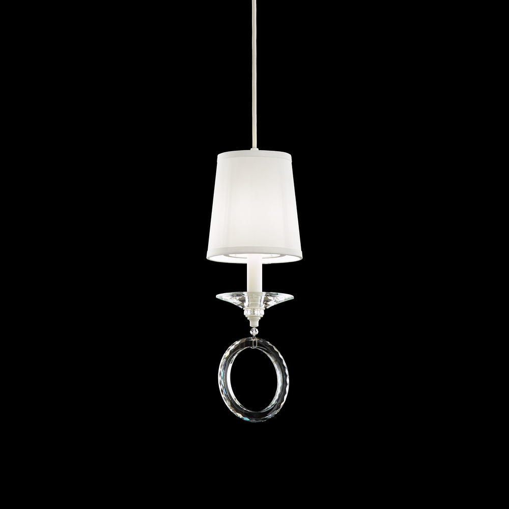 Emilea 1 Light 120V Mini Pendant in French Gold with Clear Optic Crystal