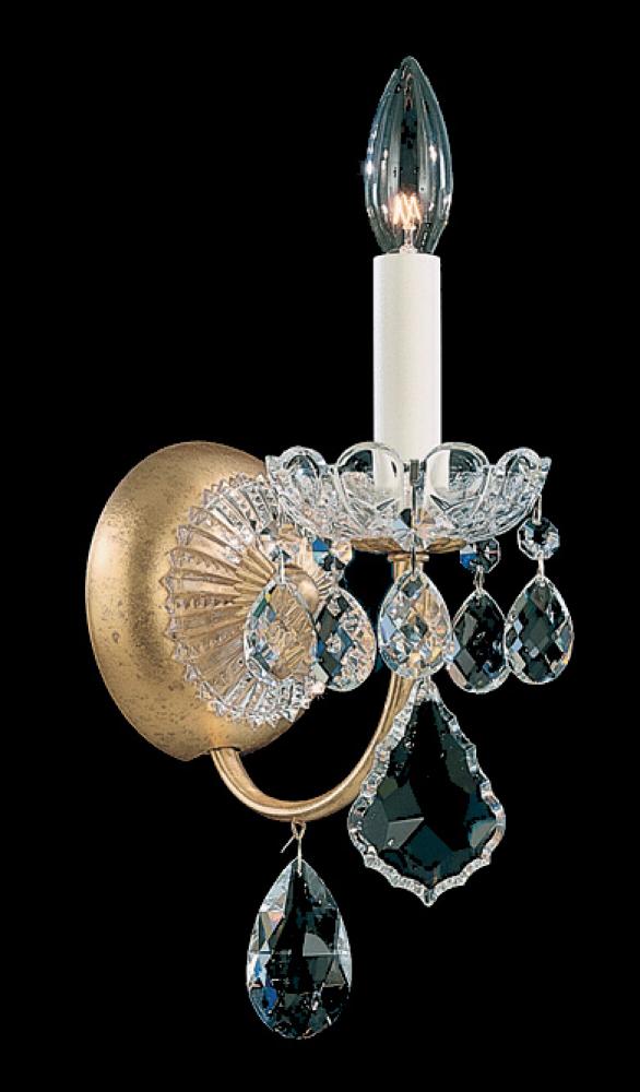 New Orleans 1 Light 120V Wall Sconce in Etruscan Gold with Clear Radiance Crystal