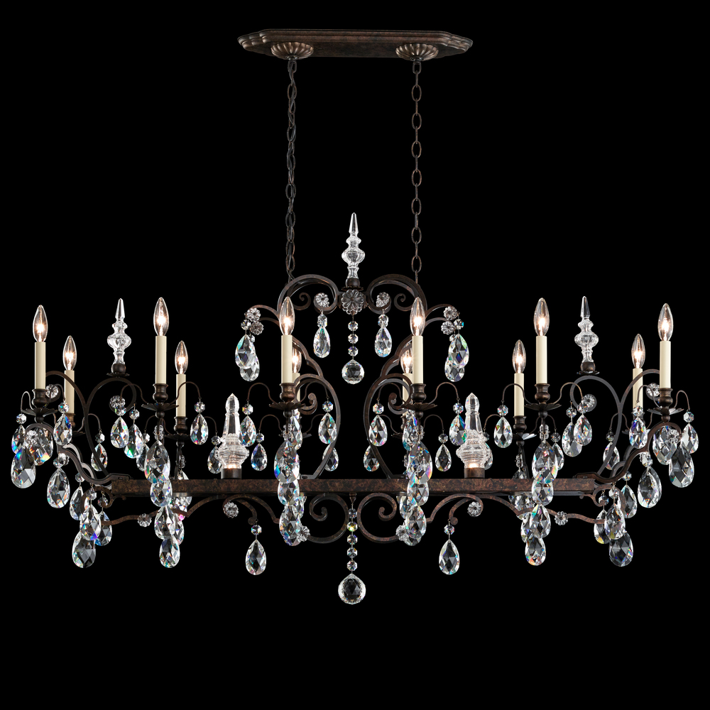 Renaissance 14 Light 120V Chandelier in French Gold with Clear Heritage Handcut Crystal