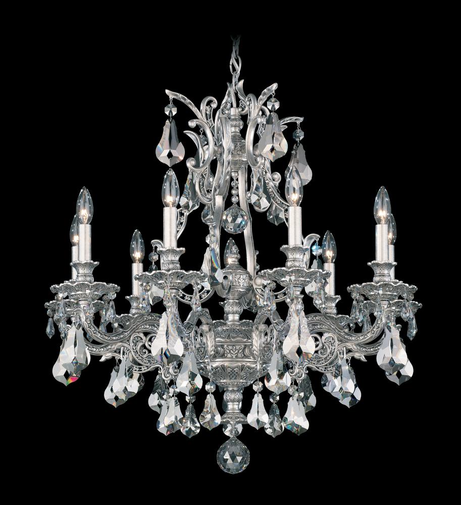 Sophia 9 Light 120V Chandelier in French Gold with Clear Heritage Handcut Crystal