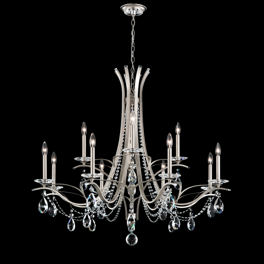 Vesca 12 Light 120V Chandelier in French Gold with Clear Heritage Handcut Crystal