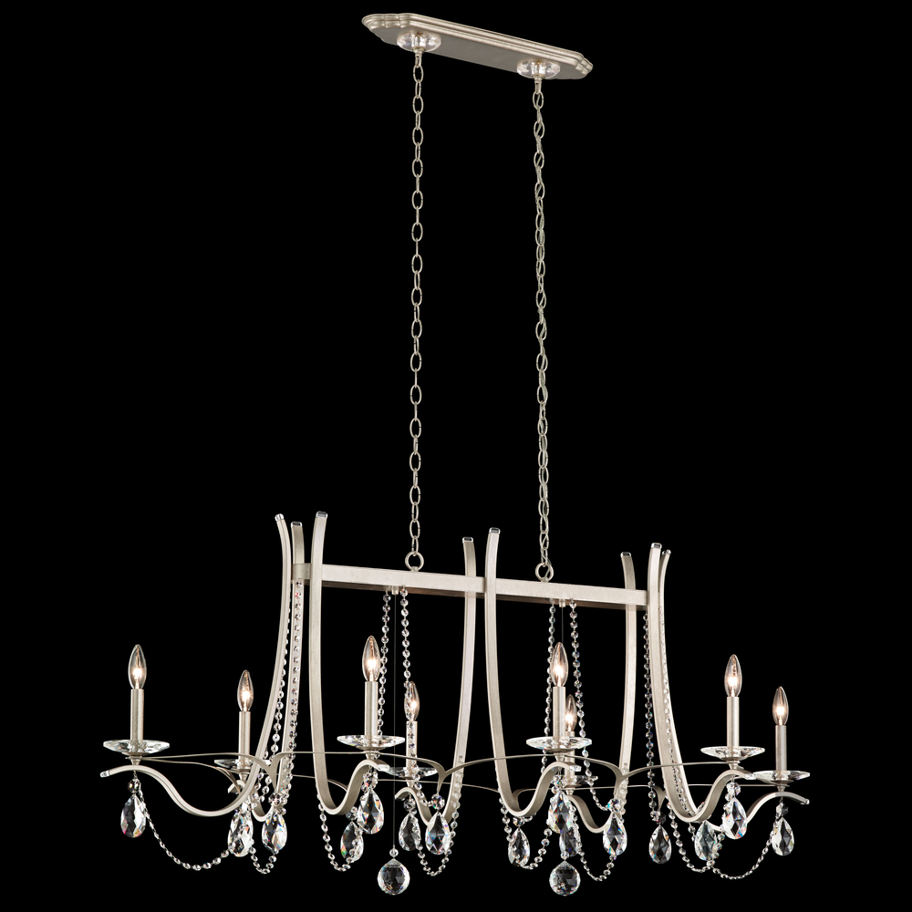 Vesca 8 Light 120V Chandelier in French Gold with Clear Heritage Handcut Crystal