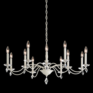 Modique 12 Light 110V Chandelier in French Gold with Clear Heritage Crystal