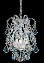 Schonbek 1870 6809-40R - Olde World 4 Light 120V Mini Pendant in Polished Silver with Clear Radiance Crystal