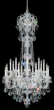 Schonbek 1870 6818-40R - Olde World 23 Light 120V Chandelier in Polished Silver with Clear Radiance Crystal