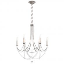 Schonbek 1870 RJ1006N-48O - Verdana 6 Light 120V Chandelier in Antique Silver with Clear Optic Crystal