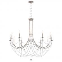 Schonbek 1870 RJ1012N-48O - Verdana 12 Light 120V Chandelier in Antique Silver with Clear Optic Crystal