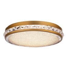 Schonbek 1870 S9912-700R - Kristally 12in 120V LED Flush Mount in Aged Brass with Radiance Crystal Dust