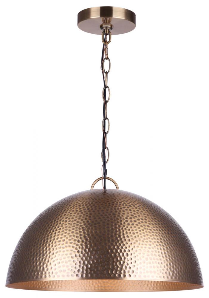 Magnolia 1 Light Pendant, Gold Finish