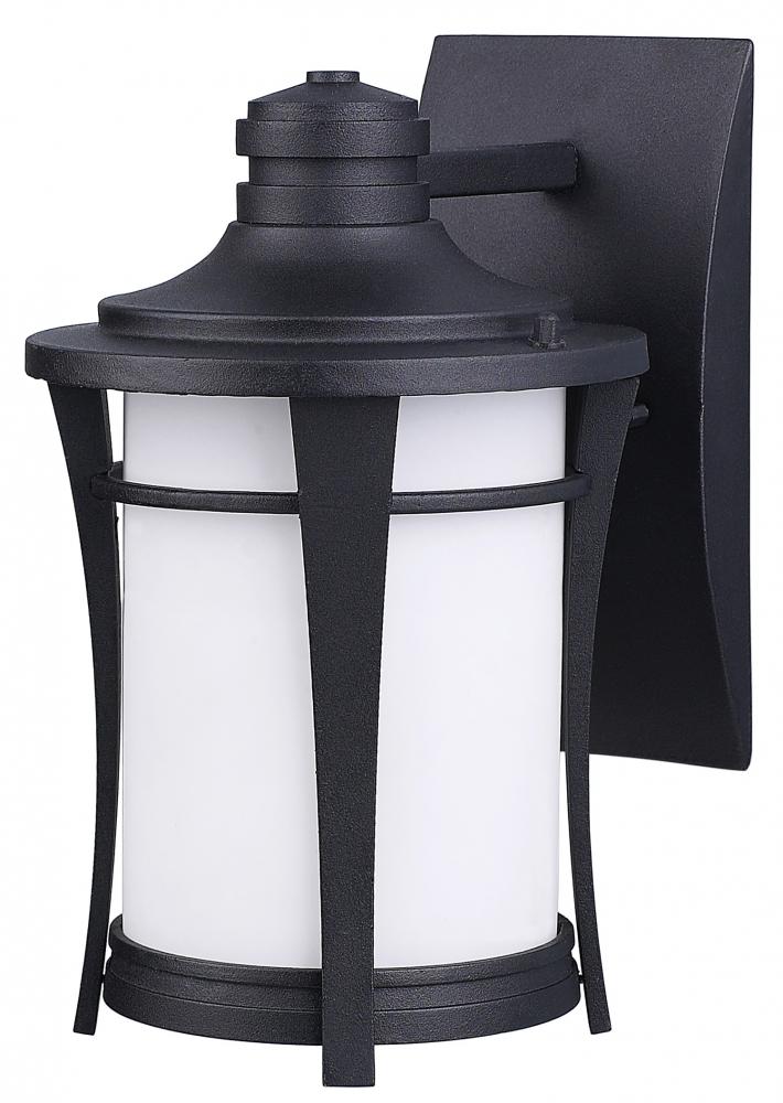 Maya 1 Light Outdoor Lantern, Black Finish