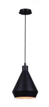 Canarm IPL1020A01BK - Byck 1 Light Pendant, Black Finish