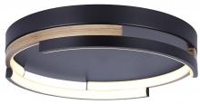 Canarm LFM283A15BKB - AZRIA 15 in. 4 Light Integrated LED Matte Black Modern Flush Mount