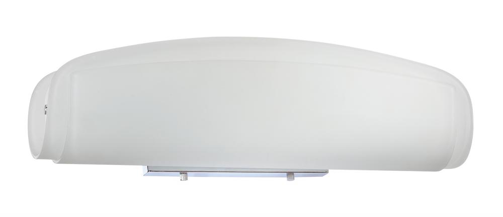 MISSY series 3-Light Curved Frost Glass Bath Light