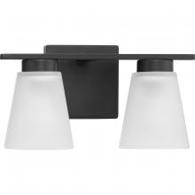 Progress P300500-31M - Tanner Collection Two-Light Matte Black Transitional Vanity Light