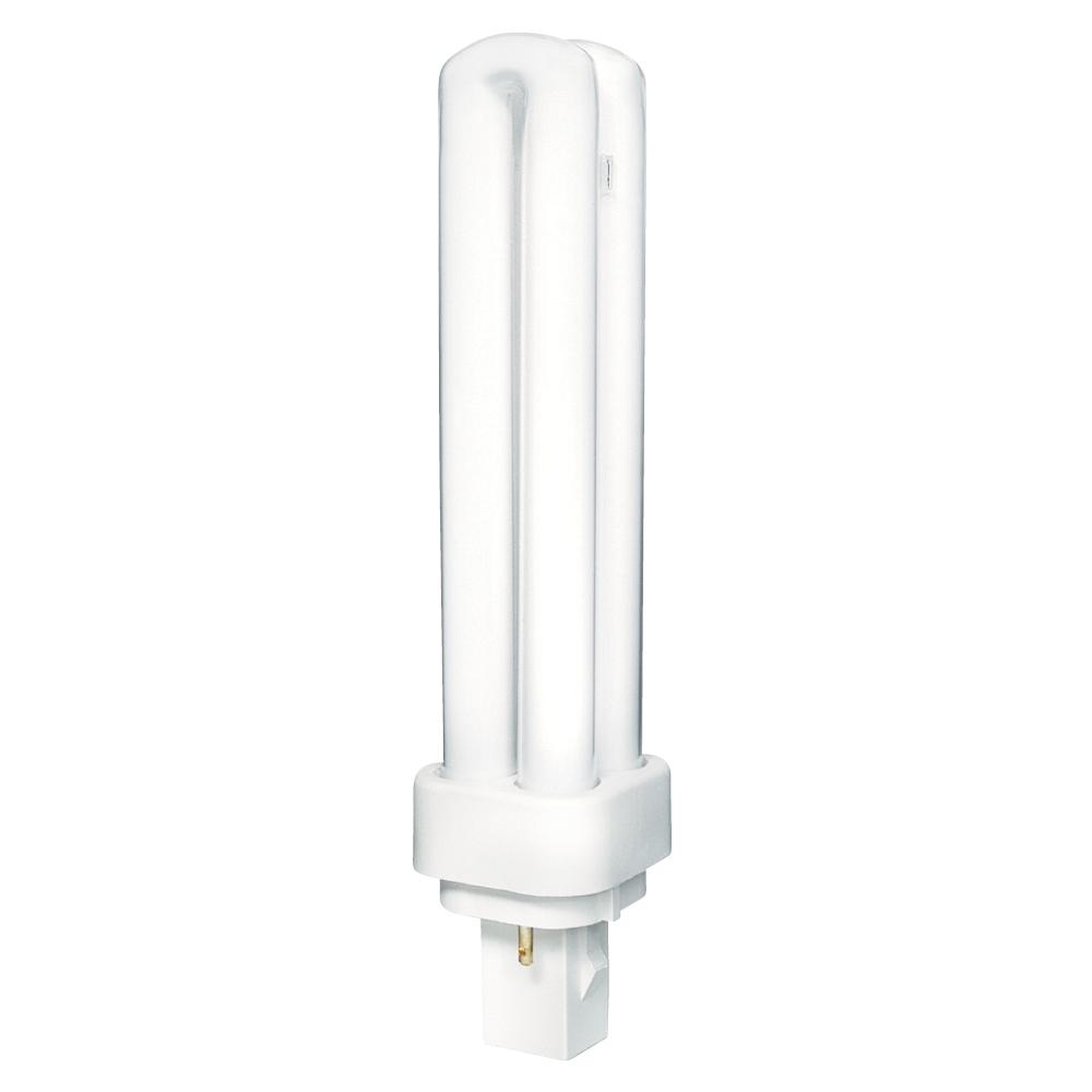 Compact Fluorescent 2-Pin Double Twin Tube G24d-2 18W 4100K  Standard