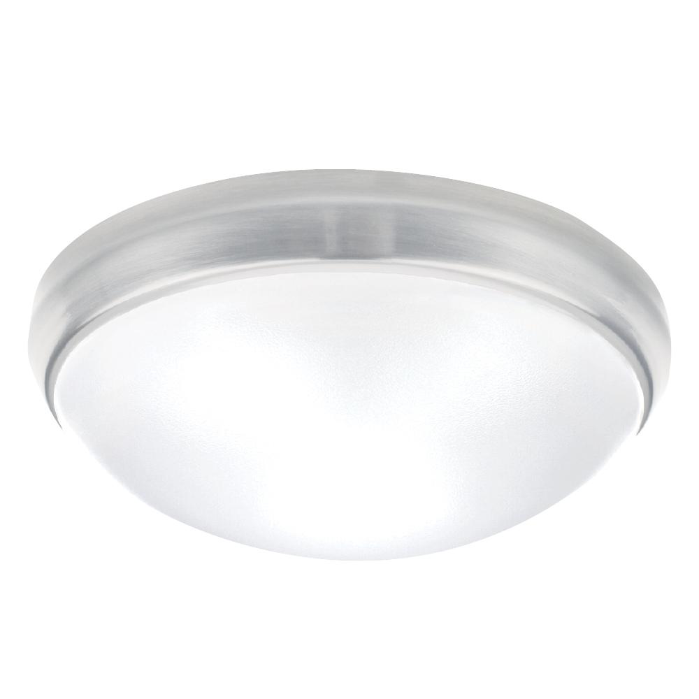 7.75IN LED Ceiling Luminaire 12W 120V 40K Dim Brushed Nickel Frosted Round STANDARD