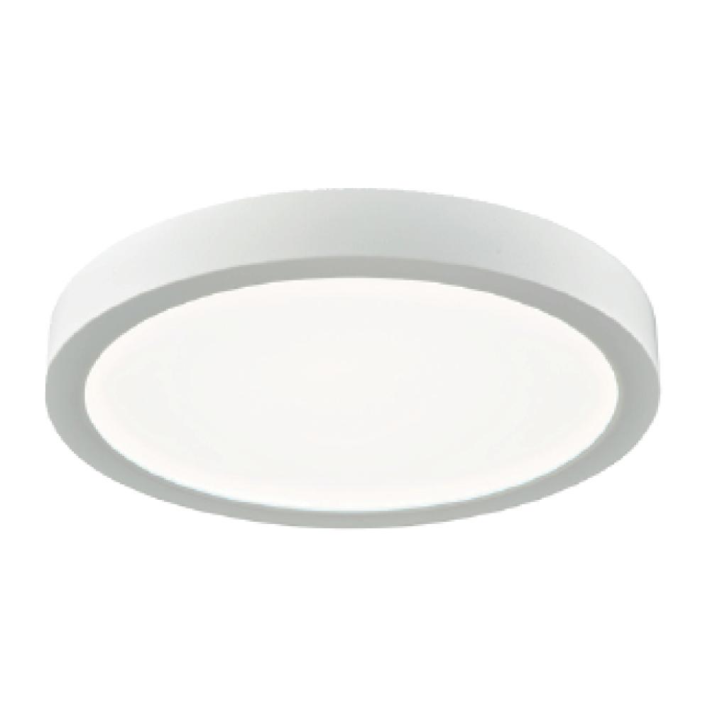 8IN LED Edge-lit  14W 120V 30K Dim White Frosted Round Wet STANDARD