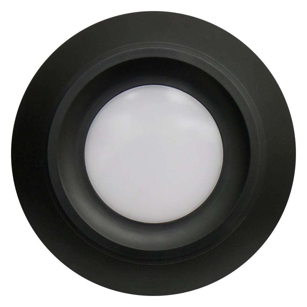 LED Traditional Downlight  12.5W 120V 30K Dim 6IN  Black Round STANDARD