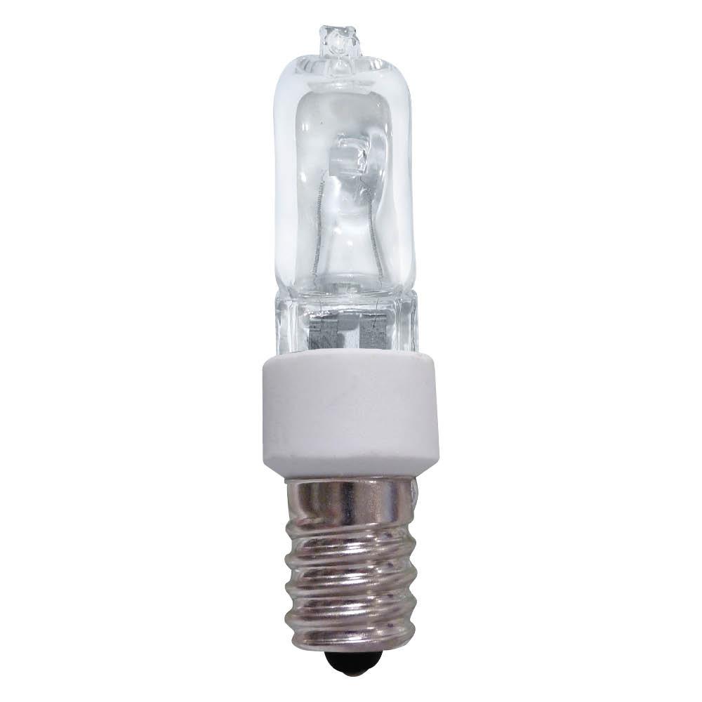 Halogen Xenon Lamp JD Candelabra E12 40W 120V DIM 560LM  Clear Standard