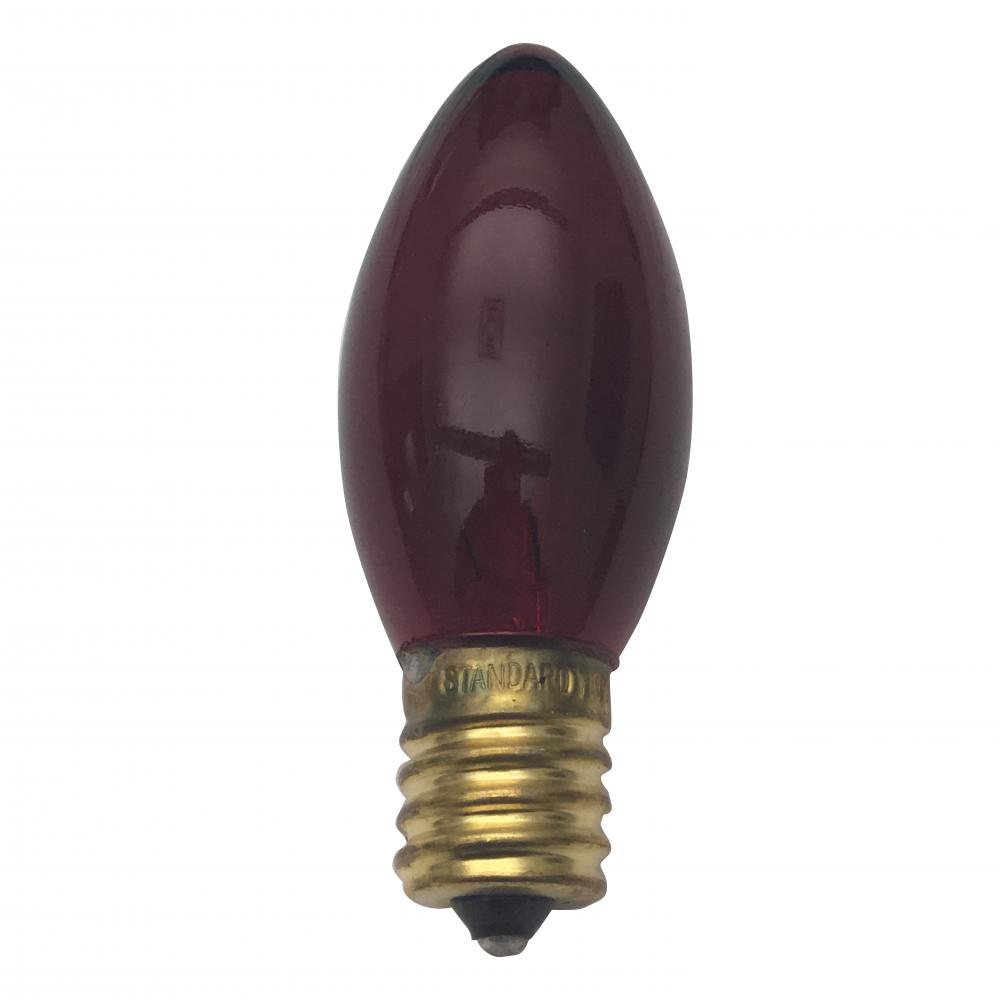 INCANDESCENT COLOURED LAMPS C9.25 / E17 / 7W / 120V Standard