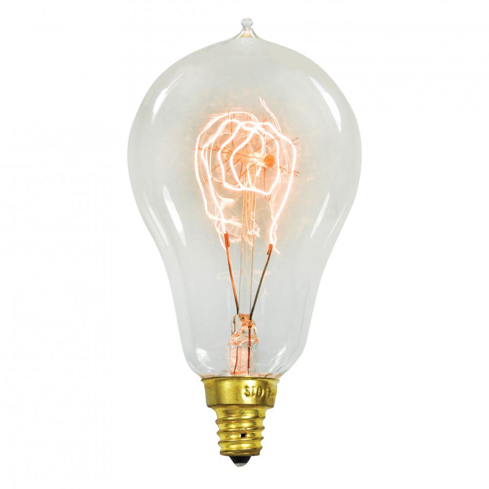 INCANDESCENT VICTORIAN STYLE A15 QUAD LOOP/ E12 / 25W / 120V Standard