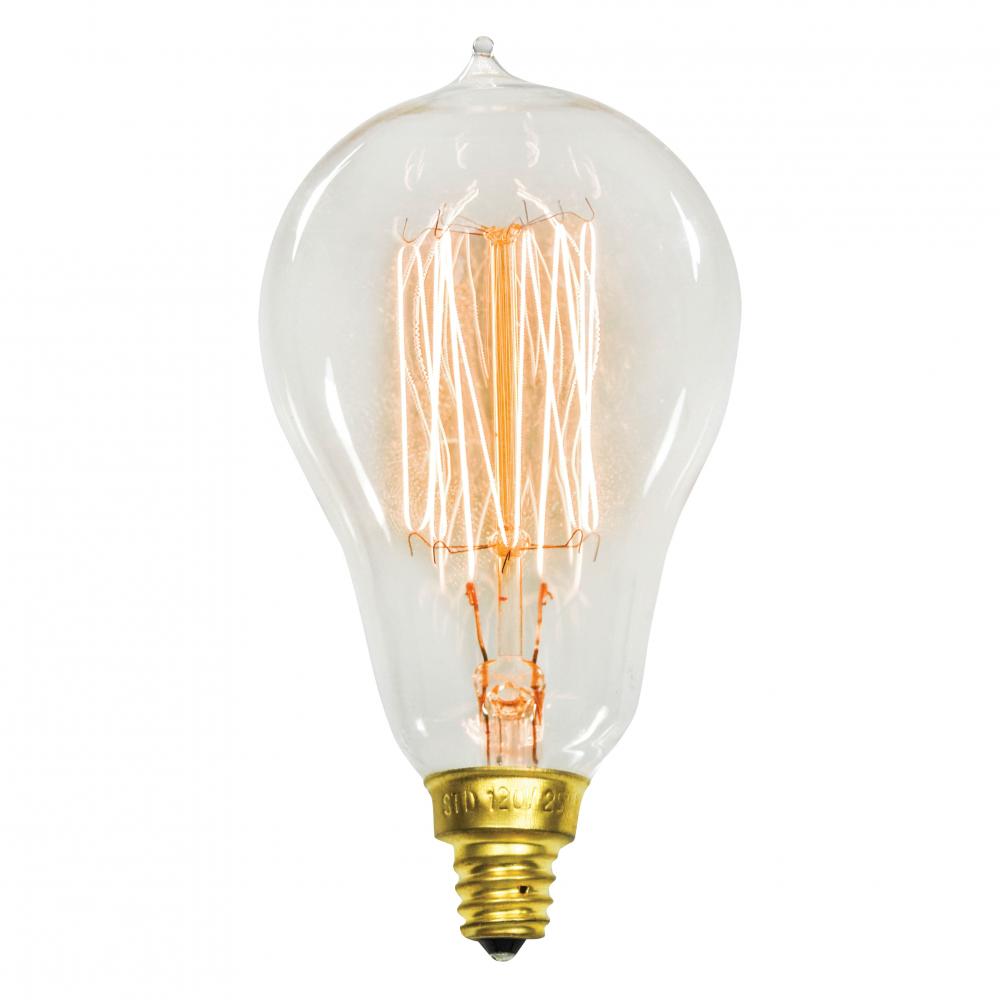 INCANDESCENT VICTORIAN STYLE A15 SQU. CAGE/ E12 / 25W / 120V Standard