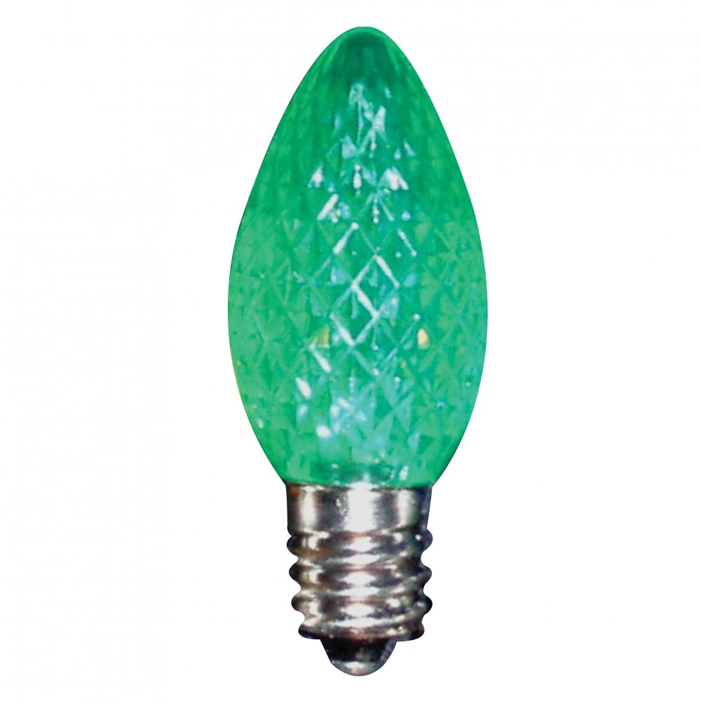 LED Decorative Lamp C7 E12 Base 0.37W 100-130V Green STANDARD