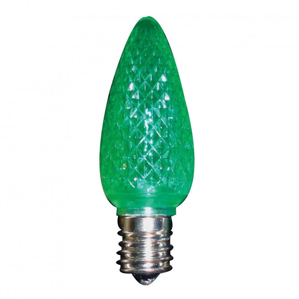 LED Decorative Lamp C9 E17 Base 0.45W 100-130V Green STANDARD