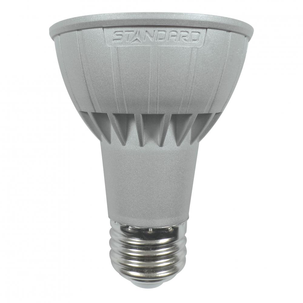 LED Lamp PAR20 E26 Base 7W 120V 30K Dim 25° Grey  STANDARD