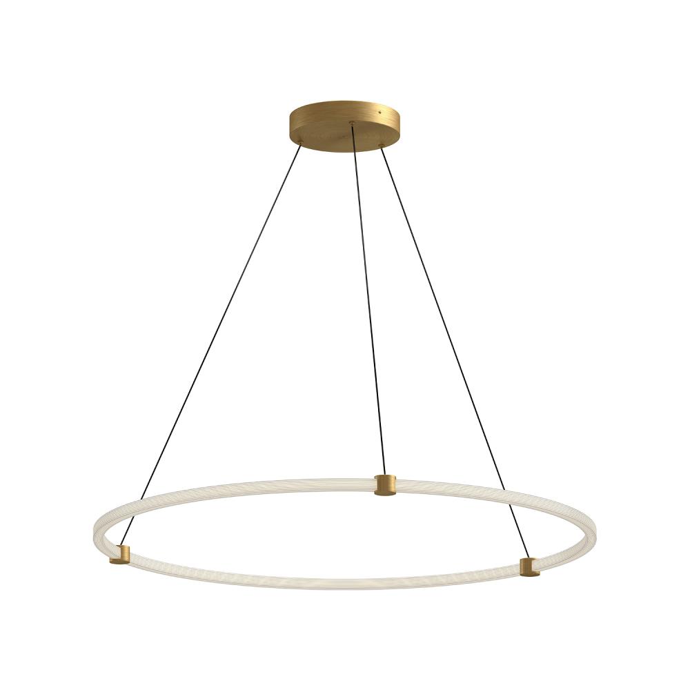 Bruni 40 in Brushed Gold LED Pendant PD24748 BG Maple Ridge