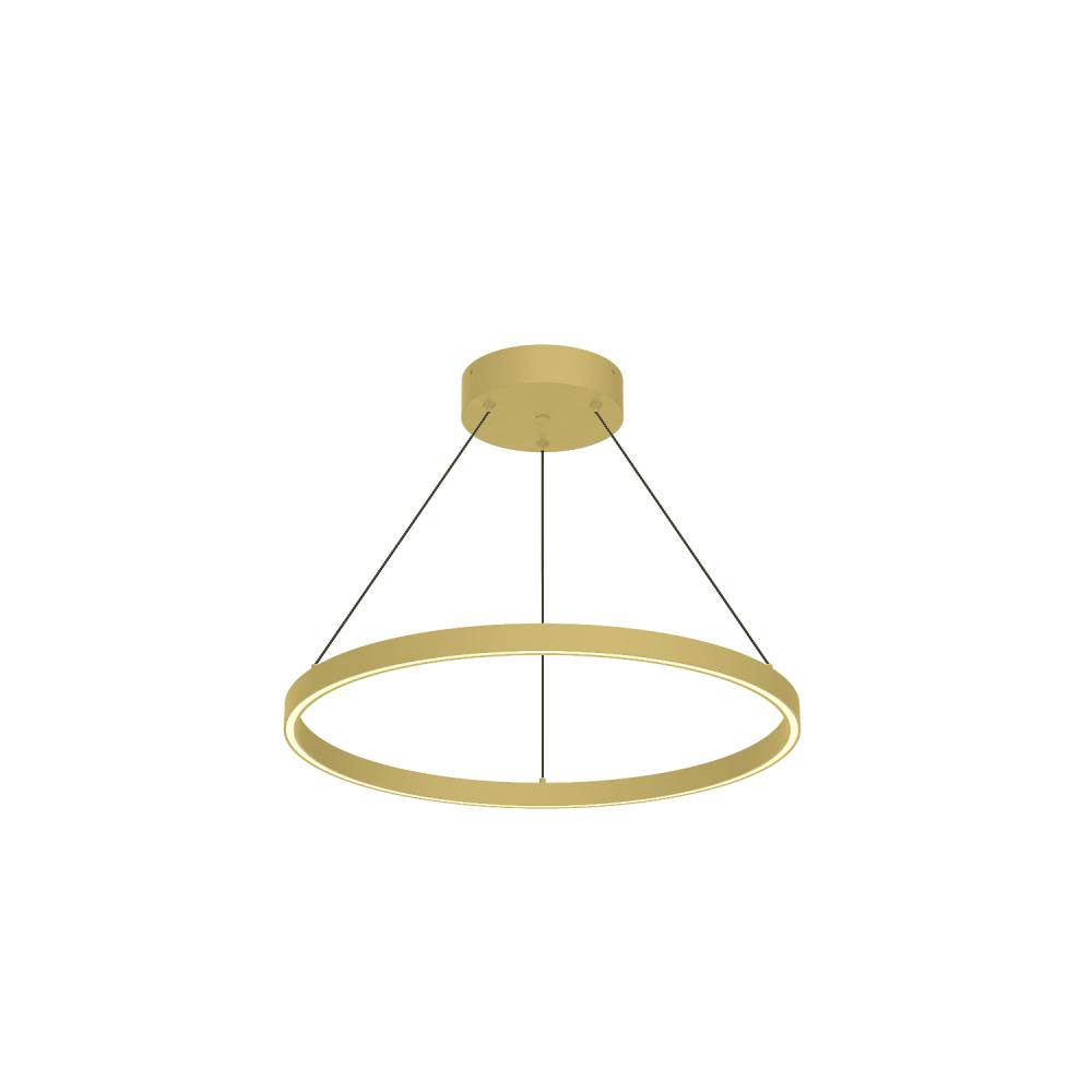 Cerchio 24 in Brushed Gold LED Pendant PD87124 BG Maple Ridge