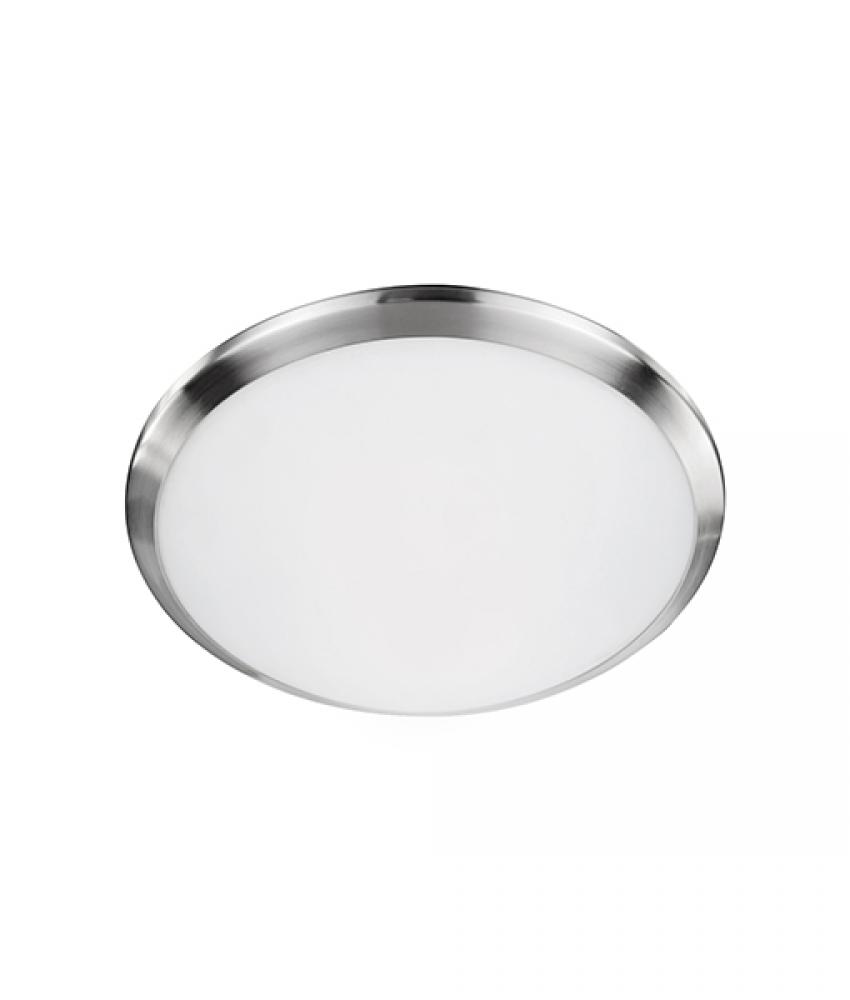 Malta 12-in Black LED Flush Mount