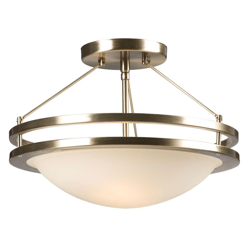 nickel semi flush ceiling lights