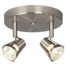 Galaxy Lighting 755598BN - Two Light Halogen Monopoint - Brushed Nickel