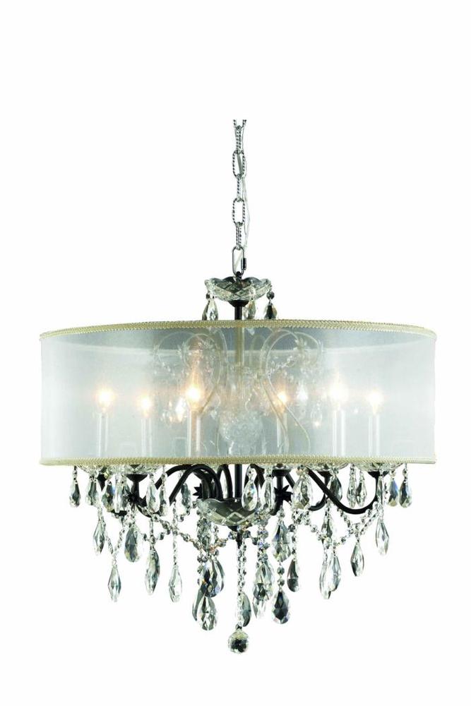 St. Francis 6 light Dark Bronze Chandelier